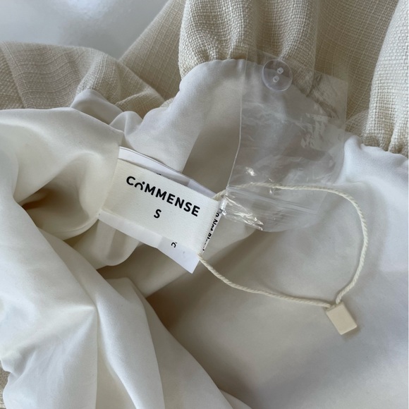 Commense Cream Oat Sacred Dream Skater Pleated Mini Dress Size Small, NWOT! - Picture 7 of 10